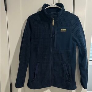 L.L. Bean Textured Navy Jacket